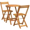 Image de vidaXL, Table de jardin + table de balcon, Simone Round table (60 x 60 x 72 cm)