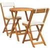 Image de vidaXL, Table de jardin + table de balcon, Set Bistro (60 x 60 x 72 cm)