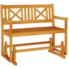 Image de vidaXL, Banc de jardin, Emely X-crossed backrest