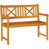 Image de vidaXL, Banc de jardin, Bellamy X-crossed backrest
