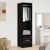 Image de Armoire en chêne noir 50x50x200 cm en bois d ingénierie
