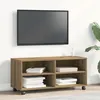 Image de Meuble TV en chêne artisan 90x35x35 cm en bois d ingénierie