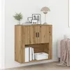 Image de Cabinet mural Chêne artisan 80x33x80 cm Bois d ingénierie