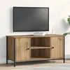 Image de Meuble TV Artisan Chêne 100x40x50 cm Bois d ingénierie et Acier