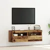 Image de Meubles TV avec éclairage LED 2 pcs bois ancien 60x30x40 cm