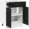 Image de vidaXL, Étagère, Allie 1x bottom cabinet (2 doors 1 drawer) 60 cm (46 x 46 x 81.50 cm)