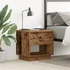Image de Table de chevet en vieux bois 45x34x44 cm en bois reconstitué