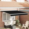 Image de vidaXL Store Manuel Rétractable Noir 300x250 cm 3330047