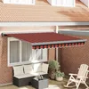 Image de vidaXL Store Rétractable Manuel Orange et Marron 350x250 cm 3330239