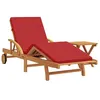 Image de Lot de 1 transat GENERIQUE L. 40 cm en bois massif H. 40 cm non pliable