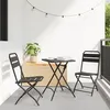 Image de vidaXL Chaises de jardin pliantes 2 pcs Anthracite 42x52x82 cm Acier enduit de poudre 42002942