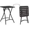 Image de vidaXL, Table de jardin + table de balcon, Bistrotisch (55 x 55 x 72.50 cm)