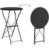 Image de vidaXL, Table de jardin + table de balcon, Table de bistrot (50 x 71 cm)