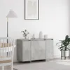 Image de Buffet gris béton Gris béton Mélamine 120 x 41 x 75 cm