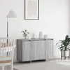 Image de Buffet gris sonoma en bois d ingénierie 120 x 41 x 75 cm