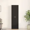 Image de Armoire en Chêne Noir 55x25x189 cm Bois d Ingénierie