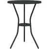 Image de vidaXL, Table de jardin + table de balcon, Table de salle à manger ronde (53 x 53 x 70.50 cm)