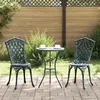 Image de Chaises de jardin 2 pcs Vert en alu