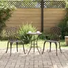 Image de Chaises de jardin 2 pcs en alu bronze