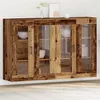 Image de Armoires murales 2 pcs Bois ancien 69,5x34x90 cm Bois d ingénierie
