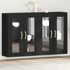 Image de Armoires murales 2 pcs Chêne noir 69,5x34x90 cm Bois reconstitué
