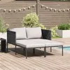 Image de Lot de 1 transat GENERIQUE L. 115 cm en acier H. 69.5 cm non pliable