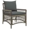 Image de Lot de 1 chaise GENERIQUE exterieur non pliable H. 78 cm en rotin