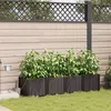 Image de Jardinières avec système d irrigation 4 pcs Marron
