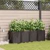 Image de Jardinières avec système d irrigation 4 pcs Marron