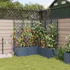 Image de Jardinières avec système d irrigation 5 pcs Gris