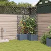 Image de Jardinières avec système d irrigation à eau 3 pcs Gris clair