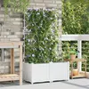 Image de Jardinières avec système d irrigation d eau 2 pcs Blanc