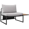 Image de Salon de jardin vidaxl 2 pieces gris metal 117 x 70 x 67 cm