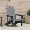 Image de Chaise Adirondack Gris Clair 74x82x91 cm HDPE