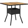 Image de vidaXL, Table de jardin + table de balcon, Giada (80 x 80 x 75 cm)