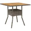 Image de vidaXL, Table de jardin + table de balcon, Giada (80 x 80 x 75 cm)