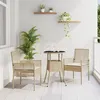 Image de vidaXL Ensemble de Dîner de Jardin de 3 Pièces en Rotin Beige 3334949