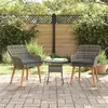 Image de Chaise de jardin Lot de 2 extérieur en rotin H. 82 cm