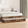 Image de Tiroirs de lit Chêne fumé 160x36,5x16,5 cm Bois d ingénierie