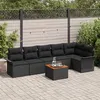 Image de Ensembles canapes. fauteuils et tables de jardin Vidaxl rotin 7 pieces
