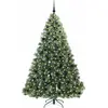 Image de Sapin de Noël Artificiel avec 300 LED Vert 210 cm PE et PVC