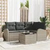 Image de Salon de jardin modulable GENERIQUE 4 personnes rotin 62 x 62 x 85 cm 5 pieces