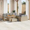 Image de Salon de jardin modulable GENERIQUE rotin 13 pieces 100 x 100 cm