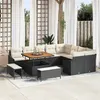 Image de Salon de jardin modulable GENERIQUE 12 pieces rotin 100 x 100 cm