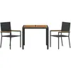 Image de vidaXL, Table de jardin + table de balcon, Milani (90 x 90 x 75 cm)