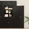 Image de Cabinet Slim Chêne noir 30x42.5x225 cm Bois d ingénierie, Cabinet mural Chêne noir 30x42.5x40 cm Bois d ingénierie