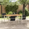 Image de Ensemble de Salle à Manger Jardin 5 Pièces en Bois de Teck Solide 3334831