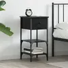 Image de cabinet de chevet Chêne noir 34x36x70 cm Bois d ingénierie