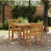 Image de Ensemble de salle à manger de jardin 3 pièces en bois massif d'acacia 3375656