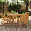 Image de Ensemble de salle à manger de jardin vidaXL en bois massif d'acacia 5 pièces 3375659